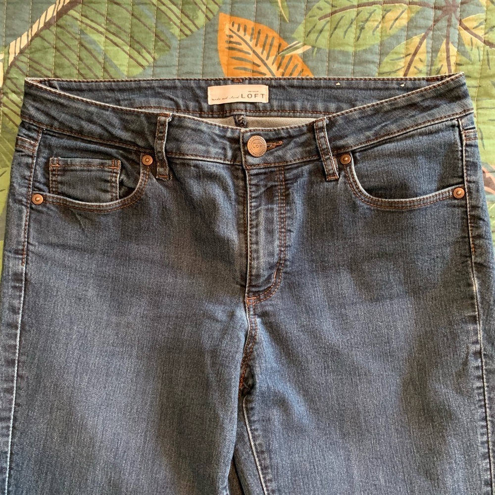 Ann Taylor denim curvy skinny jeans